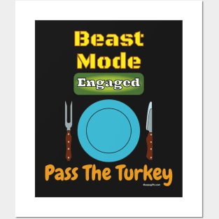 Beast Mode Thanksgiving Posters and Art